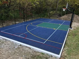 Factory Price Interlocking Basketball Court Tiles Outdoor Backyard Red Grey Polypropylene Diy Setup Good