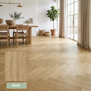Factory Price Waterproof Durable Anti Slip Herringbone Pattern SPC Floor Panel SPC Vinyl Flooring for Indoor Use Safe Home