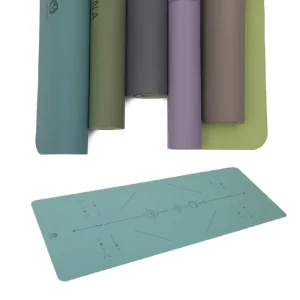 Factory Printed Non-Slip Natural Rubber PU Colorful Custom Yoga Mat with Carrying Bag