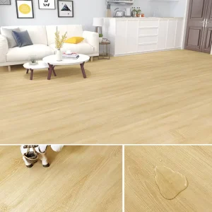 Factory QA Verified Eco Friendly Anti Slip Vinyl Plank Waterproof Wide Size PVC Flooring Plain Indoor Use Kitchen School Office