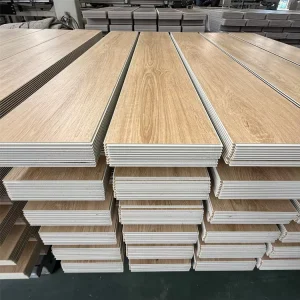 Factory SPC Vinyl Click Flooring Eco-Friendly Waterproof Wood Grain Plank Anti-Slip for Hospital Gym Living Room Bedroom