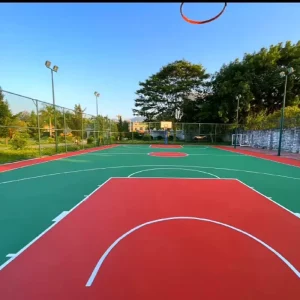 Factory Sale Customized Colors Recyclable Silicone Plastic Floor Mat Backyard Basketball Court Indoor Outdoor Flooring Tiles