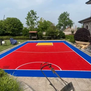 Factory Sale PP Material Backyard Sport Court Floor Tiles Outdoor Plastic Flooring Mat Basketball Tennis Badminton Court