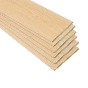 Factory Sale Stock Light White Light Gray Beige Natural Wood Color Various Widely Used SPC PVC Click Flooring for Home
