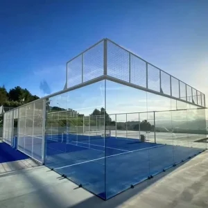 Factory Sell Outdoor Paddle Tennis Sport Court 12mm Glass 10*20m Panoramic Padel Court