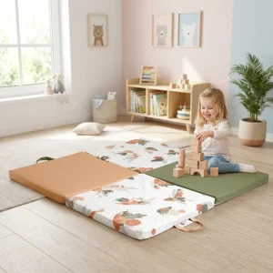 Factory Super Foldable Soft Tummy Time Kid Floor Mat Crawling Baby Play Mat for Baby Carpet Memory Foam Folding Tatami Rug