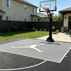 Factory Supply Eco-Friendly Plastic Outdoor 3v3 Basketball PP Interlocking Flooring Tiles, Anti-Slip, Waterproof, Modular