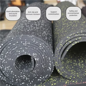 Factory Supply High-Density 3mm/4mm/5mm Anti-Slip Crumb Rubber Flooring Gym Wrestling Mat Outdoor Sports