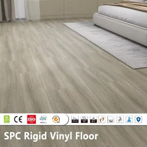Factory Supply Indoor Residential Waterproof Anti-Slip SPC Flooring, Wide Plank, for Kitchen and Office
