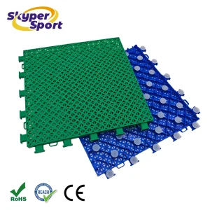 Factory Supply Interlock Tiles for Outdoor Sport Courts, Movable Backyard Basketball Flooring