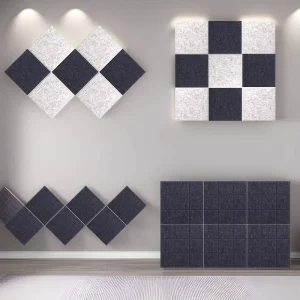 Factory Supply Modern Square & Hexagonal Felt Hanging Acoustic Panels for Home & Office Wall Decoration