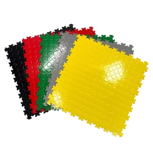 Factory Supply Waterproof PVC Floor Tiles Anti-Slip Wear-Resistant Floor Mat for Home Garage Factory Workshop and Warehouse