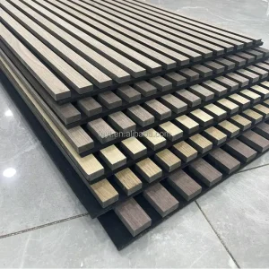 Factory Supply Wood Veneer Acoustic Panels Design Wood Slat Wall Akupanels Acoustic Wood Panels Sound Proof Wall Panels