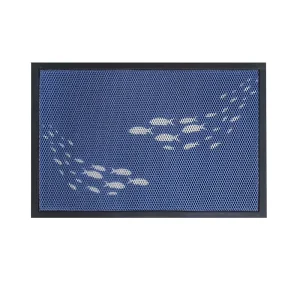Factory TPE Rubber Backed 3D Mesh Door Mat with Customized Patterns