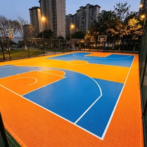 Fade-Resistant Suspended Interlocking Sports Flooring High-Strength for Sports Venues