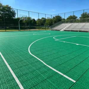 Fast Delivery PP Interlocking Sports Floor Tiles Sample Easy Clean Shock Absorption Eco Friendly for School Outdoor Sports