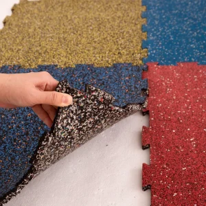 Favorable Price Colorful Waterproof Anti Shock Anti Slip Durable Soundproof Rubber Floor Mat for Gym Park Garden