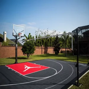 Fiba Approved PP Material Outdoor Basketball Court Flooring Outdoor Half Court
