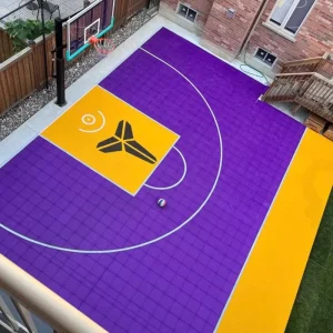 Fiba Sport Tiles for Indoor Sports Courts Eco Friendly Interlocking PP for Backyard Basketball Court Outdoor Playground Floor
