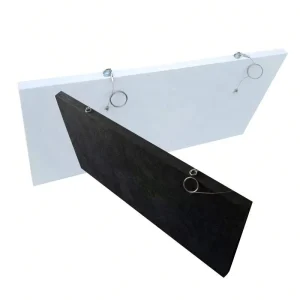Fiberglass Wool Core Acoustic Ceiling Panels With Aluminum Frame High Performance Sound Absorption Long Strip Color Customized
