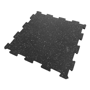 Fine Granule Interlocking SBR Rubber Mat Anti Static Gym Use High Density Wear Resistant Eco Friendly Shock Absorbing Flooring