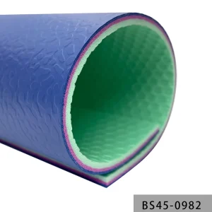Fire Resistant B1 Grade PVC Badminton Court Flooring Anti-Slip Wear Resistant Vinyl Roll for Public Sports Venue