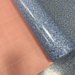 Fire Resistant Wearable PVC Roll Flooring Homogeneous Vinyl Sheet for Commercial Large Project