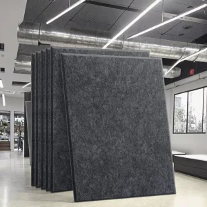 Fire Retardant Polyester Acoustic Insulation Panels Studio Soundproof Sound Absorbing Wall Acoustic Panel Covering