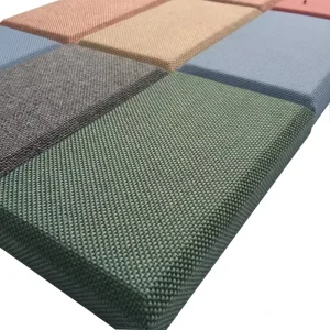 Fireproof Glass Wool Acoustic Panel 3D Polyester Acoustic Wall Panels