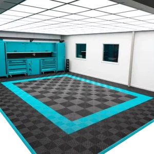 Fireproof Heavy Duty Interlocking Modular PP Car Showroom Gym Workshop Multipurpose Plastic Flooring Garage Floor Tiles