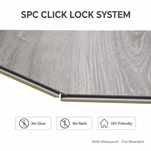 Fireproof Rigid Core SPC Vinyl Plank Flooring