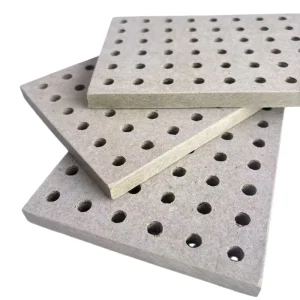 Fireproof Sound Proof and Noise Absorbing Calcium Silicate Cement Boards Perforated Ciment Boards Wall Panels