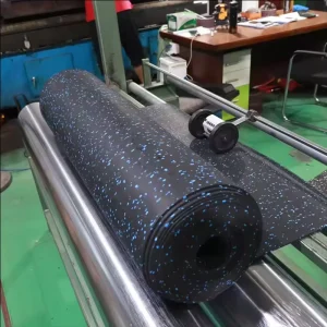 Fitness Center EPDM Anti-Slip Gym Rubber Floor Roll Mat for Shooting Range & School Use
