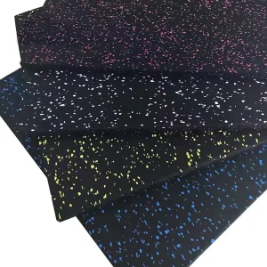 Fitness EPDM Flooring Mats Recycled Rubber Tiles for Gym
