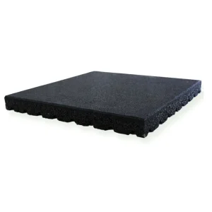 Fitness Gym Outdoor Durable Anti-slip Natural Rubber Flooring Tiles with Shock Absorption Customizable Color 15-30mm Thickness