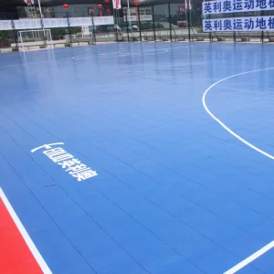 Five a side football futsal outdoor elastic mat interlocking bricks durable shock absorption 30.48*30.48*1.5cm