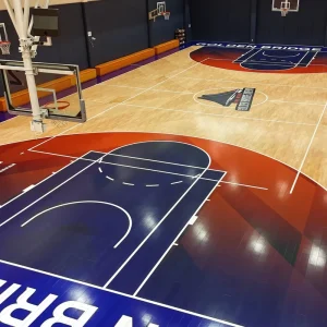 Fixed Solid Wood Basketball Squash Futsal Sport Indoor Court Flooring System Eco Friendly Durable High Density Waterproof