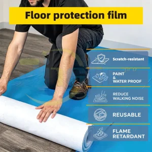 Flame Retardant Reusable Floor Protection Fleece Waterproof Anti-scratch Construction Floor Cover for Renovation