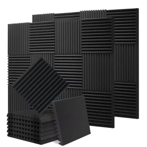 Flame Retardant Triangle Groove Acoustic Panels Multi color Acoustic Wall Panels Sound Absorbing Factory Direct