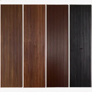 Flexible Curved Wood Slat Acoustic Panel 3D Polyester Fiber Soundproof Board Slatwall Cladding for Interior Wall Decoration