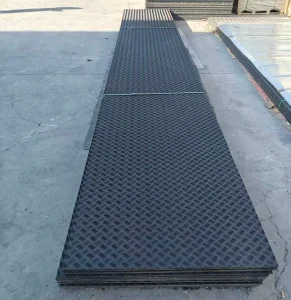 Flexible Plastic Road Mat Impact Resistant Ground Protection Mat