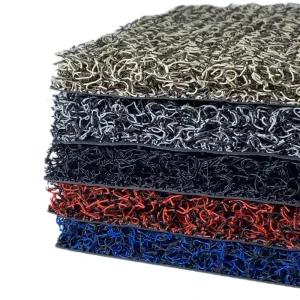Floor Mats Wire Loop Plastic Drawn Coil Material Full Roll Thickened Dense Nail Bottom PVC Floor Mats Waterproof Floor Mats