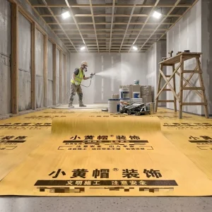 Floor Protective Mat Anti-Slip Wear-Resistant Double-Layer Decoration Flooring Mat