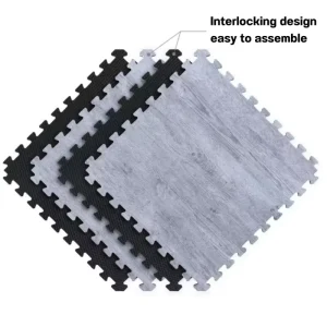 Floor Puzzle Mat Anti-Slip High-Density EVA Interlocking Fitness Exercise Tiles 60x60cm
