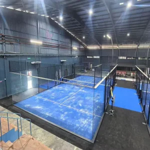 Flooring Glass Supplier Portable 12mm Artificial Turf Padel Court Tent for Tennis Courts