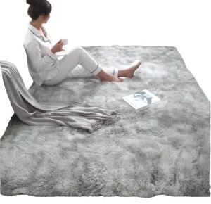 Fluffy Shaggy Antimicrobial Carpet Soft Safety Mats for Children Decor Area Rugs Carpet Floor Mat