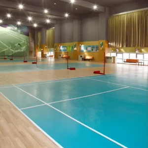 Flyon Litchi Texture Sport Court Used Waterproof No Slip Pvc Linoleum Floor Pvc Flooring Roll Floor Wood Grain