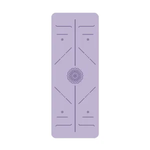 Foldable PU and Natural Rubber Pilates Fitness Mat, Large Thick Non Slip