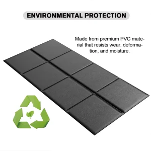 Foldable PVC Exercise Mat Non-Slip Yoga Pilates Floor Mat Portable Home Fitness