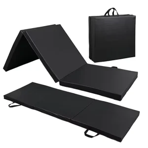Foldable PVC Women’s Gym Training Exercise Mat, 4/5mm Thick, for Gymnastics and Yoga